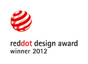 Vencedor em 2012 do reddot design award